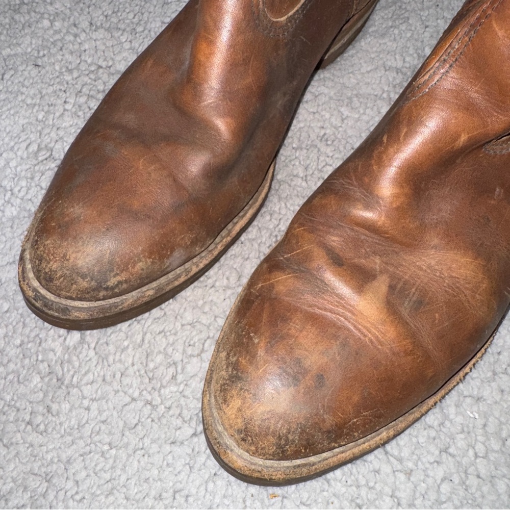 Red Wing Pecos 1155 Brown Leather Pull On Size 12 Men’s Boots - Picture 3 of 9